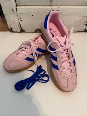 adidas Originals Pink and Blue Women's Athletic Shoes